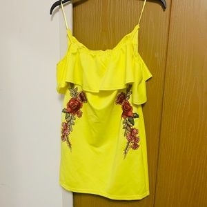 🛑SOLD!! 🛑 Mini Ruffled Floral Dress